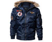 3D Plus Velvet Thick Winter Coat Coat Military Wear Tide Coat