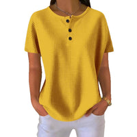 Summer New Solid Color Pullover Loose Top