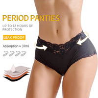 Lace Petals Ladies Physiological Panties