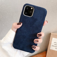 Solid color velvet case