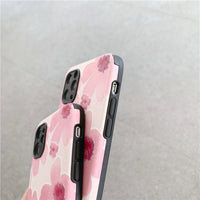 Pink flower phone case