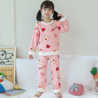 Cute Children's Flannel Pajamas For Girls