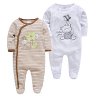 Q2-Piece Baby One-Piece Cotton Romper For Infants