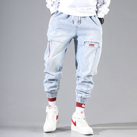 Summer light blue jeans