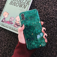 Marble burst mobile phone case