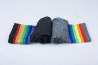 Rainbow long socks fall and winter knee socks