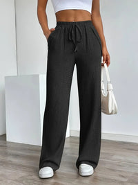 Women's Solid Color Casual Neutral Trousers