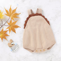 Girls knitted lace romper