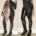 Womens Pointed-ToeWaist-High Side-Zip Stiletto Over-the-Knee Fashion Boots