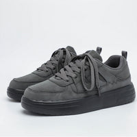 New Thick Bottom Frosted Skateboard Couple Vintage Fashion Outdoor Casual Shoes Maillard Lady Sneaker