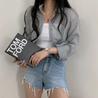 French Top High-grade Cardigan Blouse Shirt