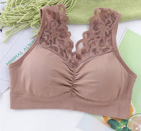 No steel ring vest-style gather bra thin section