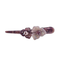 Extended flower croissant hairpin