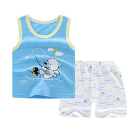 Children's cotton sleeveless vest