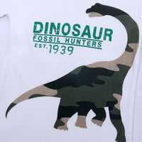 Camouflage Dinosaur Long Sleeve Children's Bottoming Shirt