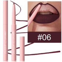 12 Colors Easy To Color Velvet Matte Lip Liner