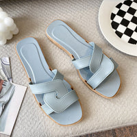 Women's Fashionable All-match Cross Strap Home Non-slip Sandals