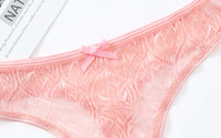 Lace Sexy Solid Color See-through Cotton Shorts