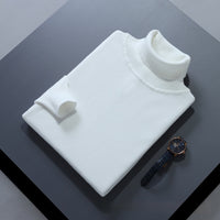 High Lapel Sweater Solid Color Casual