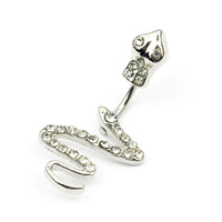 Diamond Snake Navel Nail