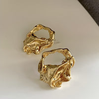 Simple Irregular Metal Earrings For Women