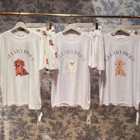 New Cute Dog Pajamas For Women Summer Suit