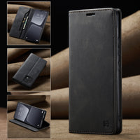 Youth Business Frosted Vintage Flip Leather Case