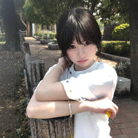 High-street Colorful Embroidered Off-shoulder T-shirt