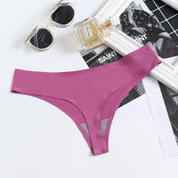 New Style Sexy Breathable Seamless Low-rise Ladies Briefs One-piece Thong Panties
