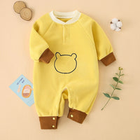 Spring, Autumn, Winter Olympics Beneficial Fleece Baby Warm Fleece-Lined Thick Outerwear Romper