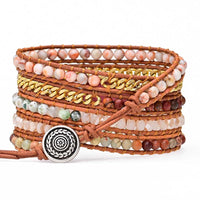 A 5 Layer Hand Woven Bohemian Style Bracelet