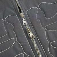 High Street Design Dark Two-way Zipper Jacket