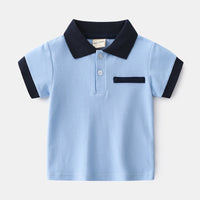 Cotton Summer Cartoon Boys And Girls Short Sleeve Top Baby