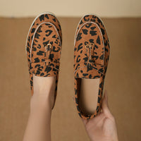 Leopard Print Casual Slip-on Pumps British Style Single-layer Shoes