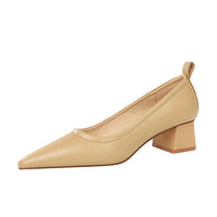 Fashion Thick Heel Versatile Medium Shoes