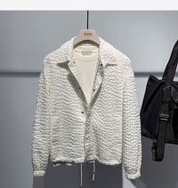 Simple Fashion Polo Collar Loose New Long-sleeved Coat