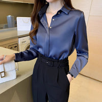 Womens Black Wrinkle-Resistant Shirt