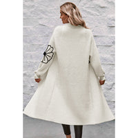 Women's Flower Embroidered Cardigan Sweater