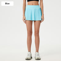 Quick-drying Breathable High-waisted Pleated Skirt For Fitness And Yoga