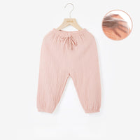 Children's Mosquito Pants Cotton And Linen Loose Ramie Gauze Casual Pants