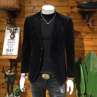 Corduroy Suit Men's Business Slim Fit Casual Small Suit