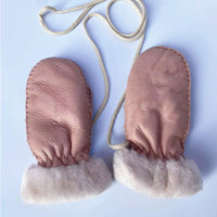 Children's Warm And Thick Mitten Sheepskin Gloves