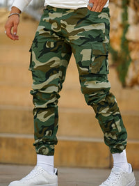 Multi-pocket Camouflage Ankle-tied Men's Overalls Fashion Sports Casual Pants Spring And Autumn