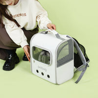 Large Capacity Portable Cat Backpack Expandable With Transparent Window