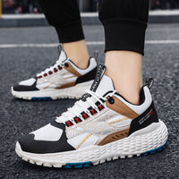 Round Toe Low-cut Flying Knit Men's Shoes