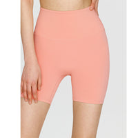 Hip Lifting Peach Yoga Four-point Short High Waist Basic Sports Running Cycling Pants Brushed Nude Feel