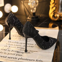 French Small Heel Shoes Design Socialite Stiletto Heel