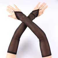 50CM Elastic Mesh Breathable Hanging Finger Sleeve Cover Oversleeve