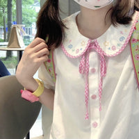 XINGX Embroidered Women's All-matching Shirt Top