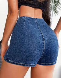 Slim-fit Denim Skirt Shorts For Women